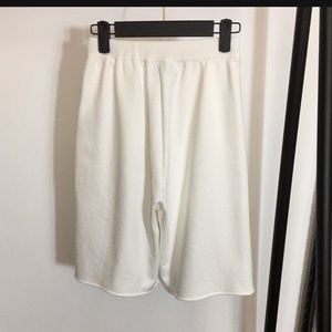 bermuda white cotton shorts